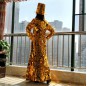 Golden mirror mermaid dance dress for performance